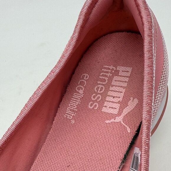 Puma Asha Alt Ballet Flats Womens 6.5 Pink Nylon Suede Casual Slip On Shoes Y2K - Picture 12 of 16